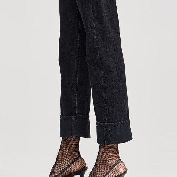 R13 Cuffed Romeo Onyx Jeans Sz 26 - Picture 2 of 3